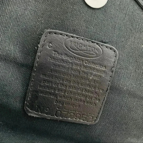 Brighton Leather Woven Crossbody Purse - Picture 5 of 7